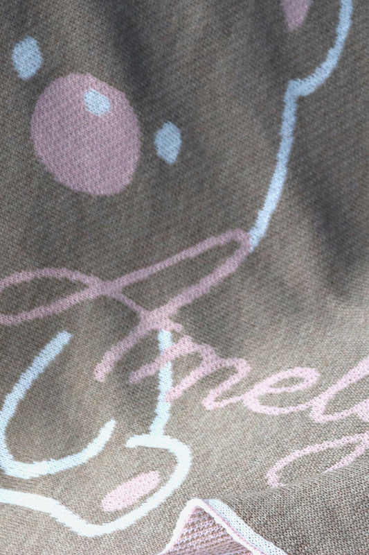 PERSONALIZUOTAS TEDDY PLEDAS MERGAITĖMS | RUDA SPALVA