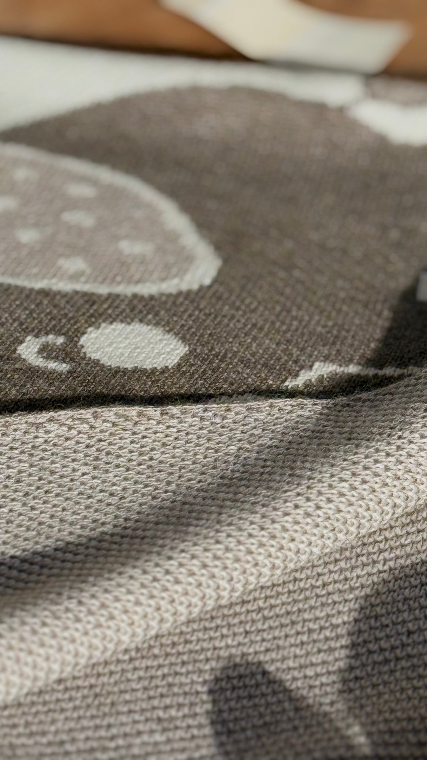 PERSONALIZUOTAS DRAMBLIUKŲ PLEDAS | KREMINĖ SPALVA