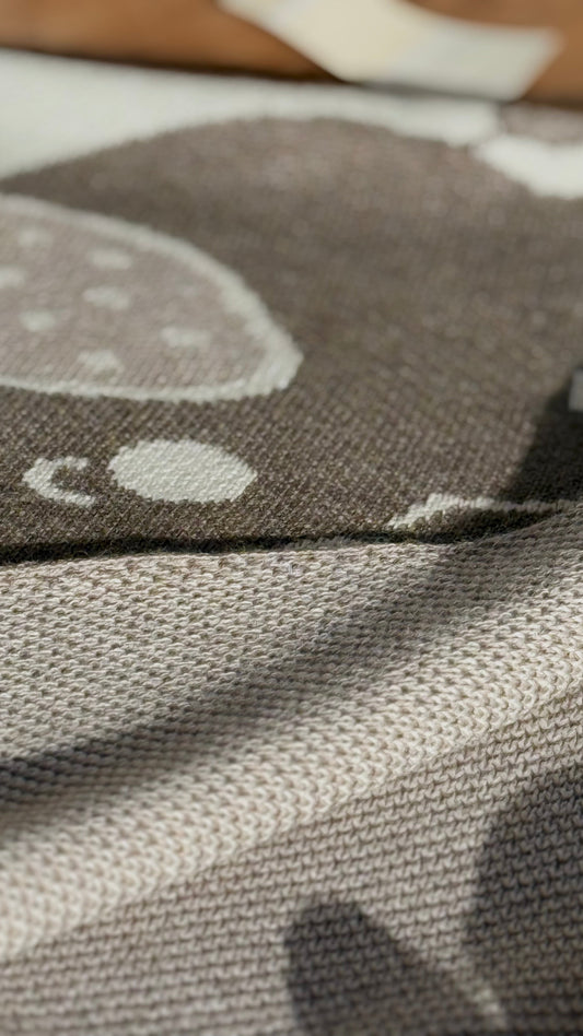 PERSONALIZUOTAS DRAMBLIUKŲ PLEDAS | KREMINĖ SPALVA