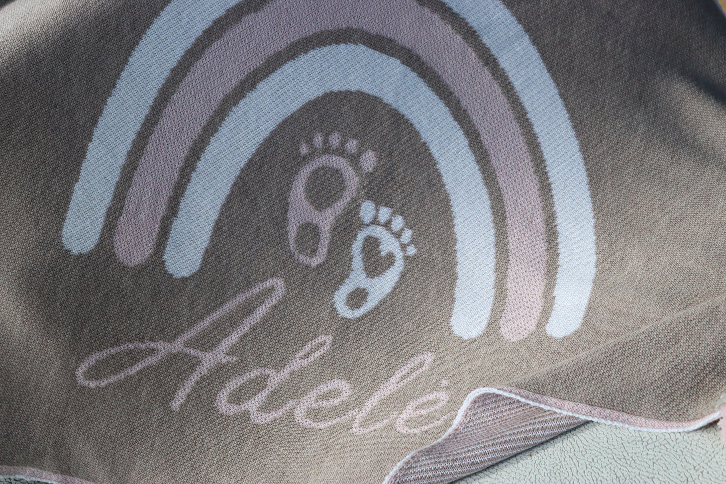 PERSONALIZUOTAS VAIVORYKŠTĖS PLEDAS MERGAITĖMS | RUDA SPALVA