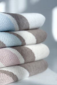 PERSONALIZED RAINBOW BLANKET FOR BOYS | WHITE