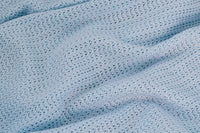 MERINO WOOL BLANKET BABY BLUE