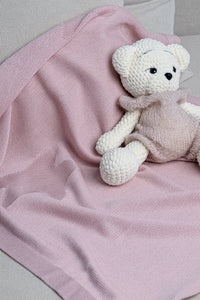 STAR MERINO WOOL BLANKET PINK