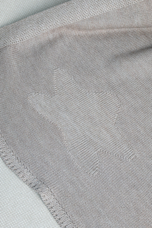 STAR MERINO WOOL BLANKET BROWN