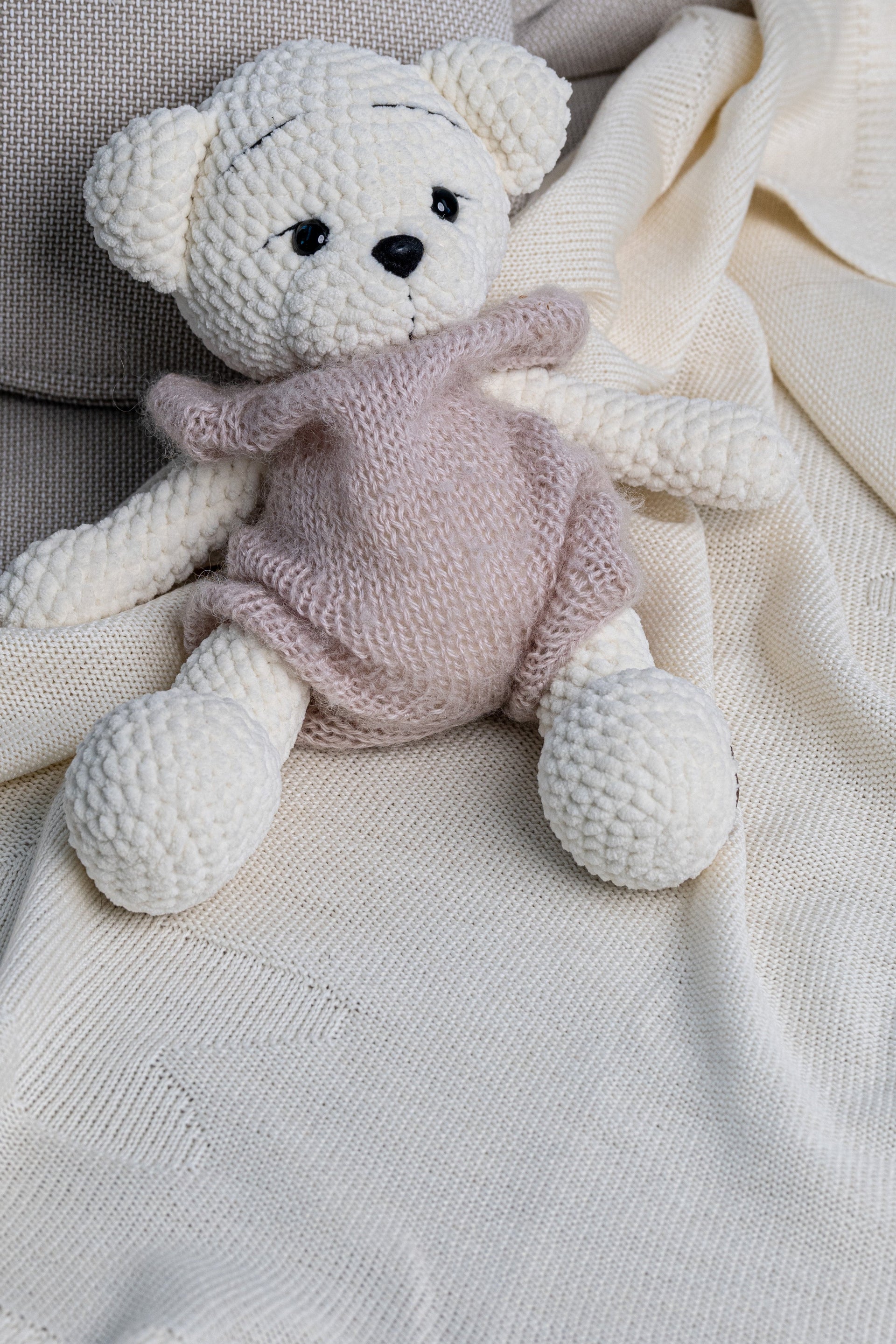STAR MERINO WOOL BLANKET MILKY WHITE
