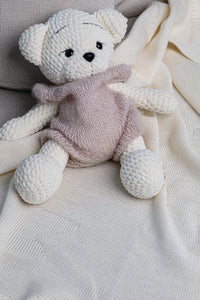 STAR MERINO WOOL BLANKET MILKY WHITE