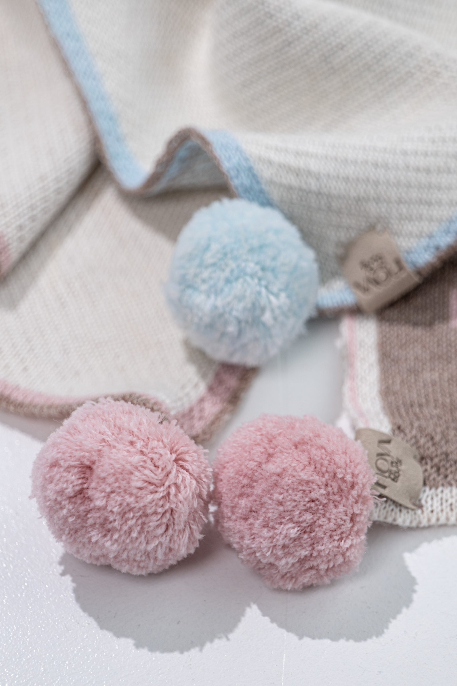 PERSONALIZED TEDDY BLANKET FOR BOYS | WHITE