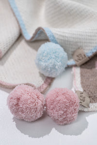 PERSONALIZED TEDDY BLANKET FOR BOYS | WHITE