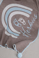 PERSONALIZED RAINBOW BLANKET FOR BOYS | BROWN