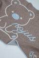 PERSONALIZED TEDDY BLANKET FOR BOYS | BROWN