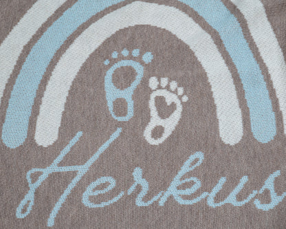 PERSONALIZUOTAS VAIVORYKŠTĖS PLEDAS BERNIUKAMS | RUDA SPALVA