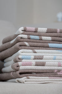 PERSONALIZED TEDDY BLANKET FOR GIRLS | BROWN