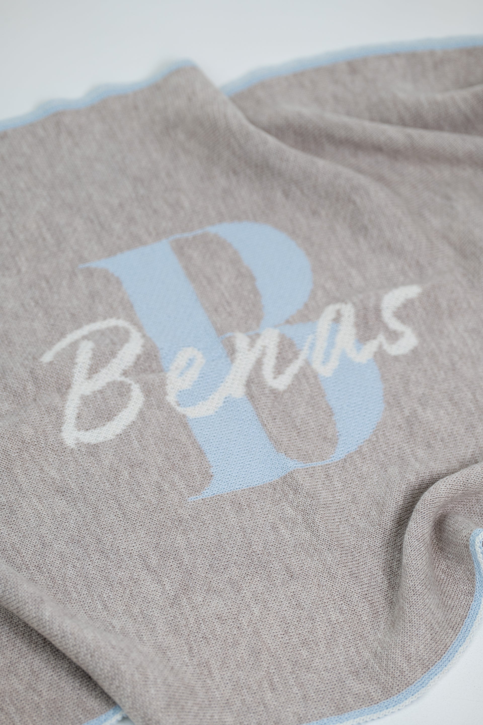 PERSONALIZED NAME BLANKET FOR BOYS | BROWN
