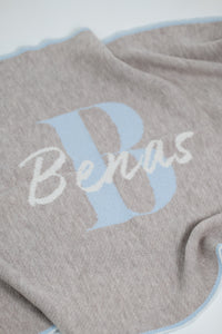 PERSONALIZED NAME BLANKET FOR BOYS | BROWN