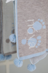 PERSONALIZED NAME BLANKET FOR BOYS | BROWN