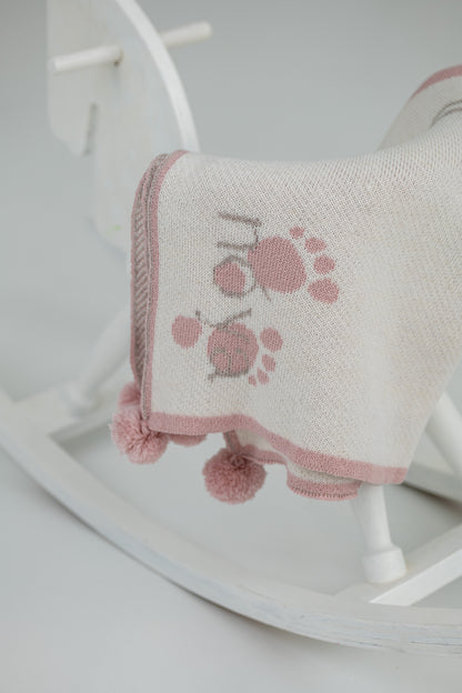 PERSONALIZUOTAS VARDINIS PLEDAS MERGAITĖMS | BALTA SPALVA