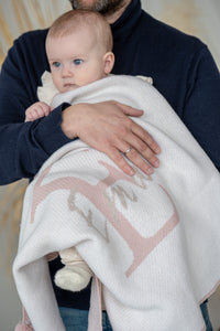 PERSONALIZED NAME BLANKET FOR GIRLS | WHITE