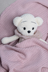 MERINO WOOL BLANKET PINK