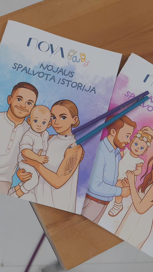 PERSONALIZUOTA SPALVINIMO KNYGUTĖ