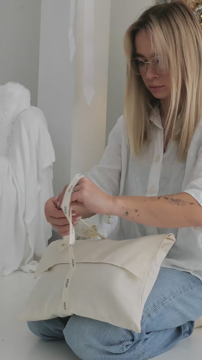 KALĖDINIS MERINO VILNOS PLEDUKAS | ROŽINĖ PELĖDA